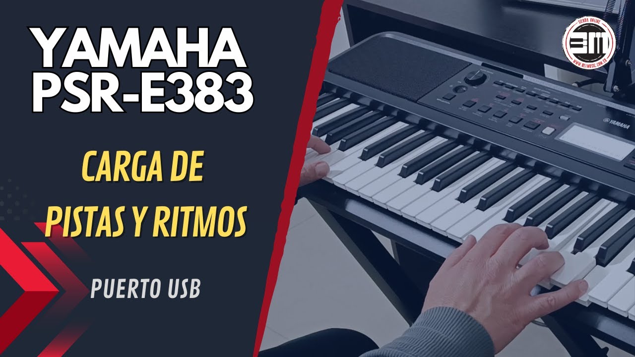 Como cargar pistas midi y ritmos en el Yamaha PSR E383 🎹🎵🔊💻