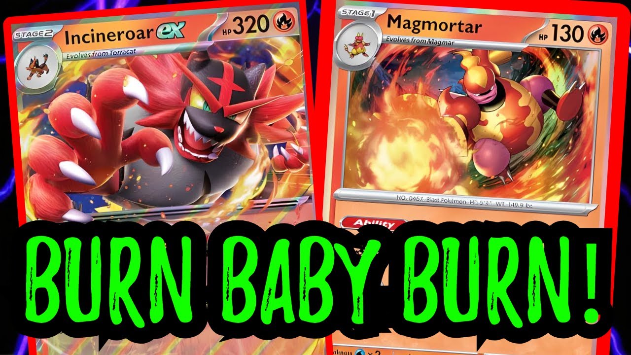 Fire Frenzy: Incineroar and Magmortar Set the Battlefield Ablaze!