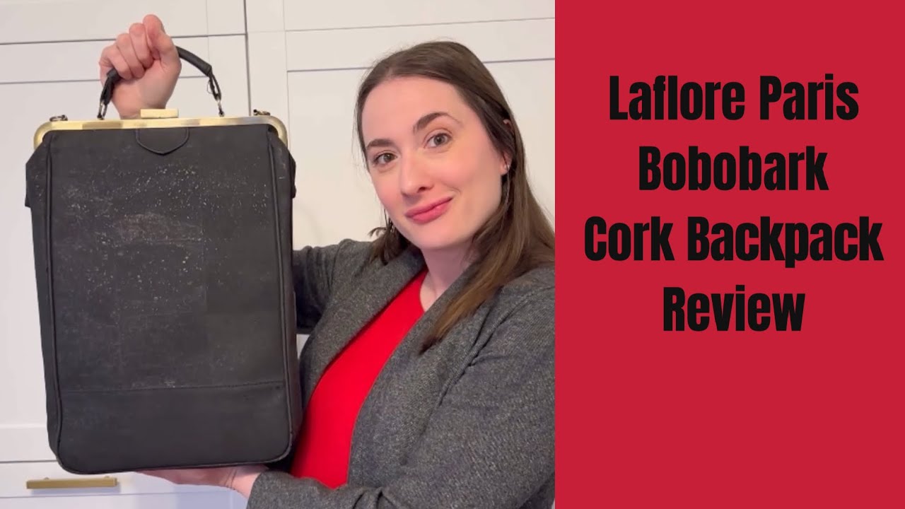 Laflore Paris Bobobark Cork Backpack Review | Sustainable Work Bag | What Fits Inside, Mod Shots