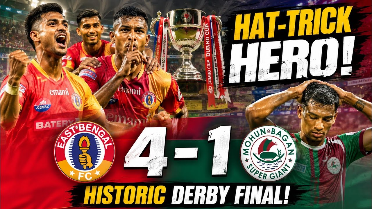 Kolkata Derby 4-1 Historic Final | Edmund Hat-Trick & Red and Gold 17th Durand Cup Victory 