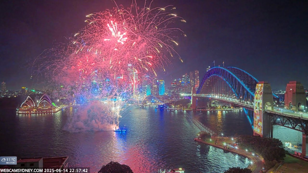 Vivid final night - lasers & fireworks 14.06.25