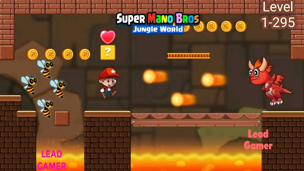 Super Mano Bros Jungle World Level 1-295 #gameplay #games #gaming