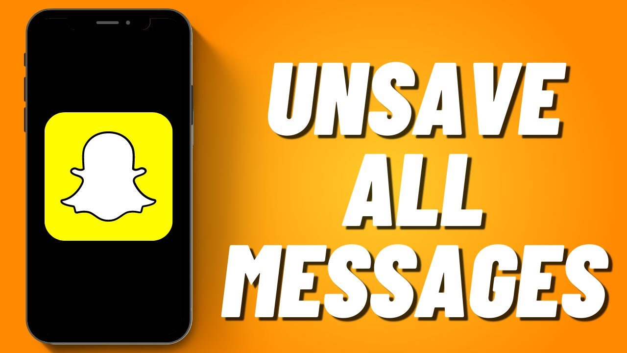How to Unsave All Messages on Snapchat (2022)