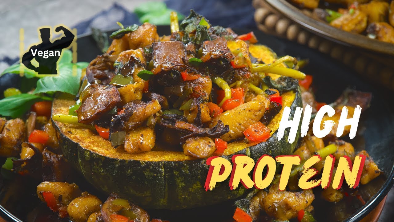 This Delicious HIGH PROTEIN Stuffed Squash Is Vegan and Anti-Inflammatory | Stuffed Squash