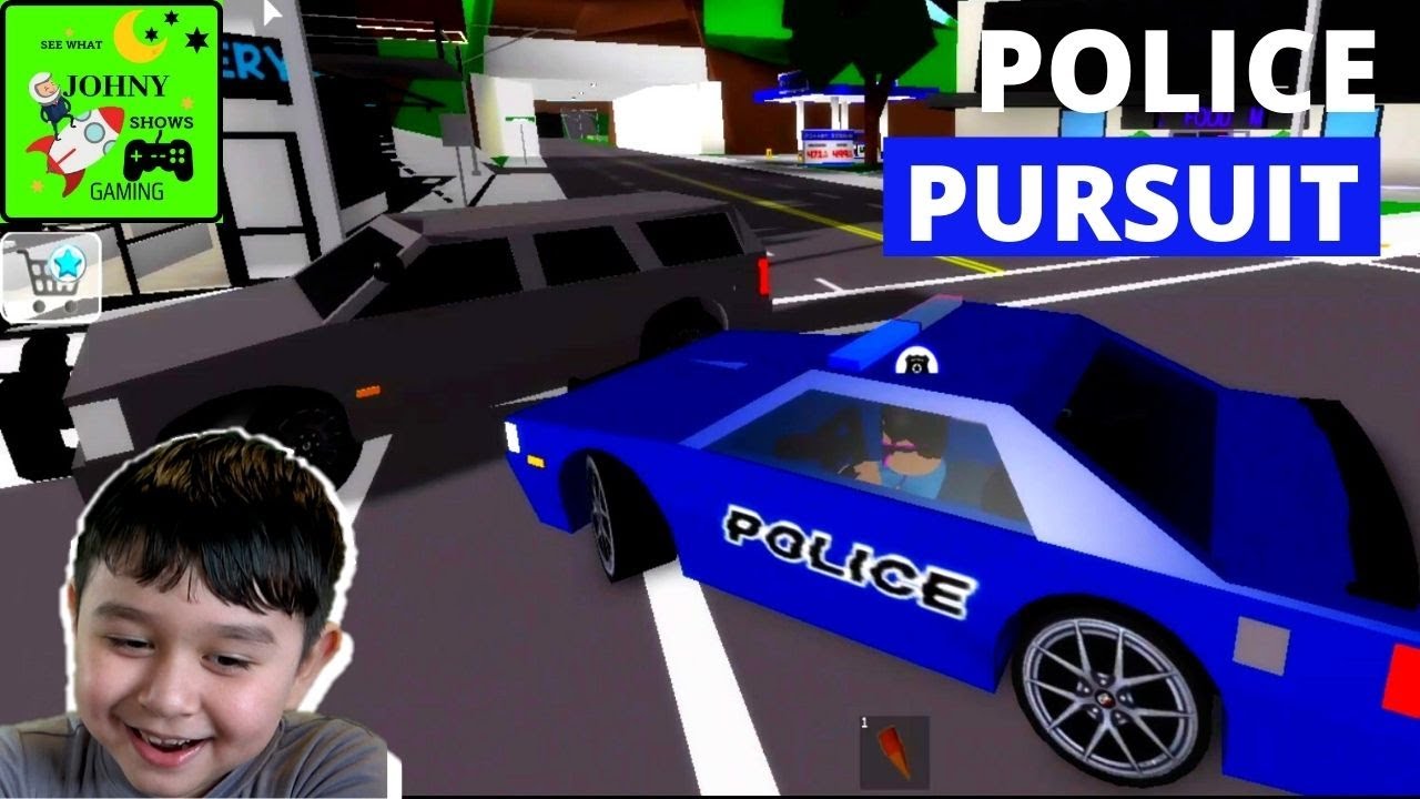 Johny Shows Roblox Brookhaven Rookie Police Pursuit Cops Vs Robbers & Bus Crash