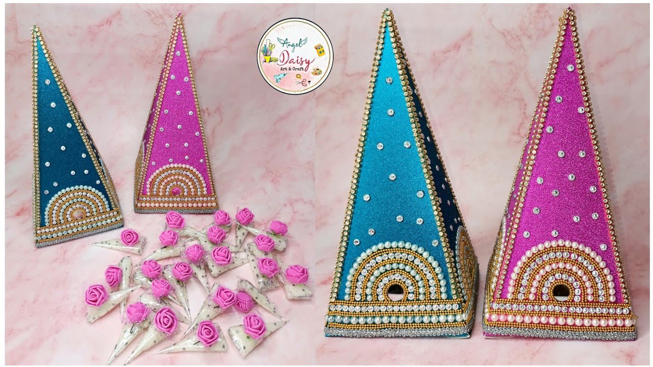 साखरेचा पुडा| Sugar box for engagement| How to make sugar box at home