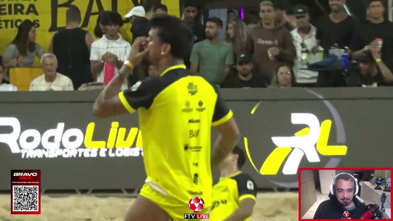 JOGÃO - Sandrey e Michel x Beguinha e Iago - Semifinal Brasil open de Futevôlei - React FTV Ep. 706