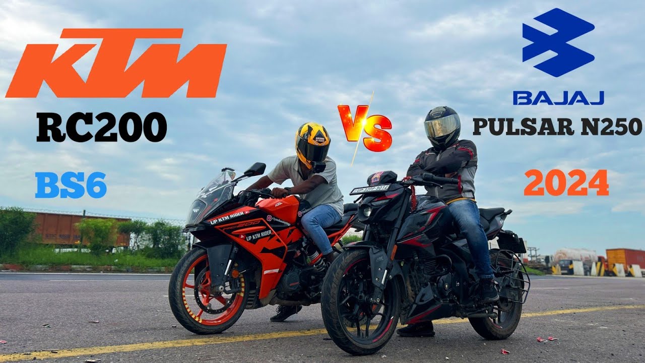 PULSAR N250 2024 VS KTM RC 200 || DRAG RACE ||🔥 UNEXPECTED RESULT