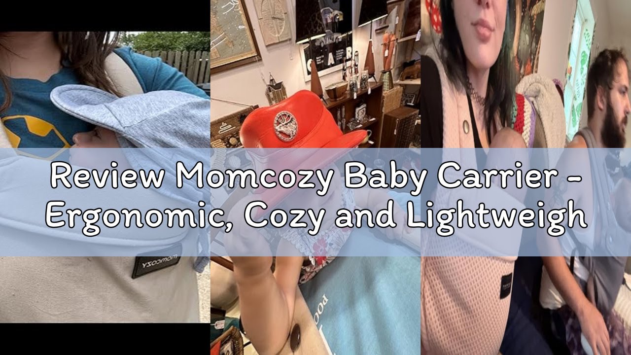 Review Momcozy Baby Carrier - Ergonomic, Cozy and Lightweight Carrier for 7-45lbs, Effortless to Put