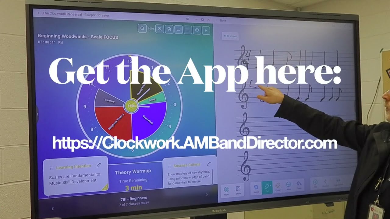 The Clockwork Rehearsal (A One-of-a-kind Lesson App for Music Teachers) - A Real World Tour!