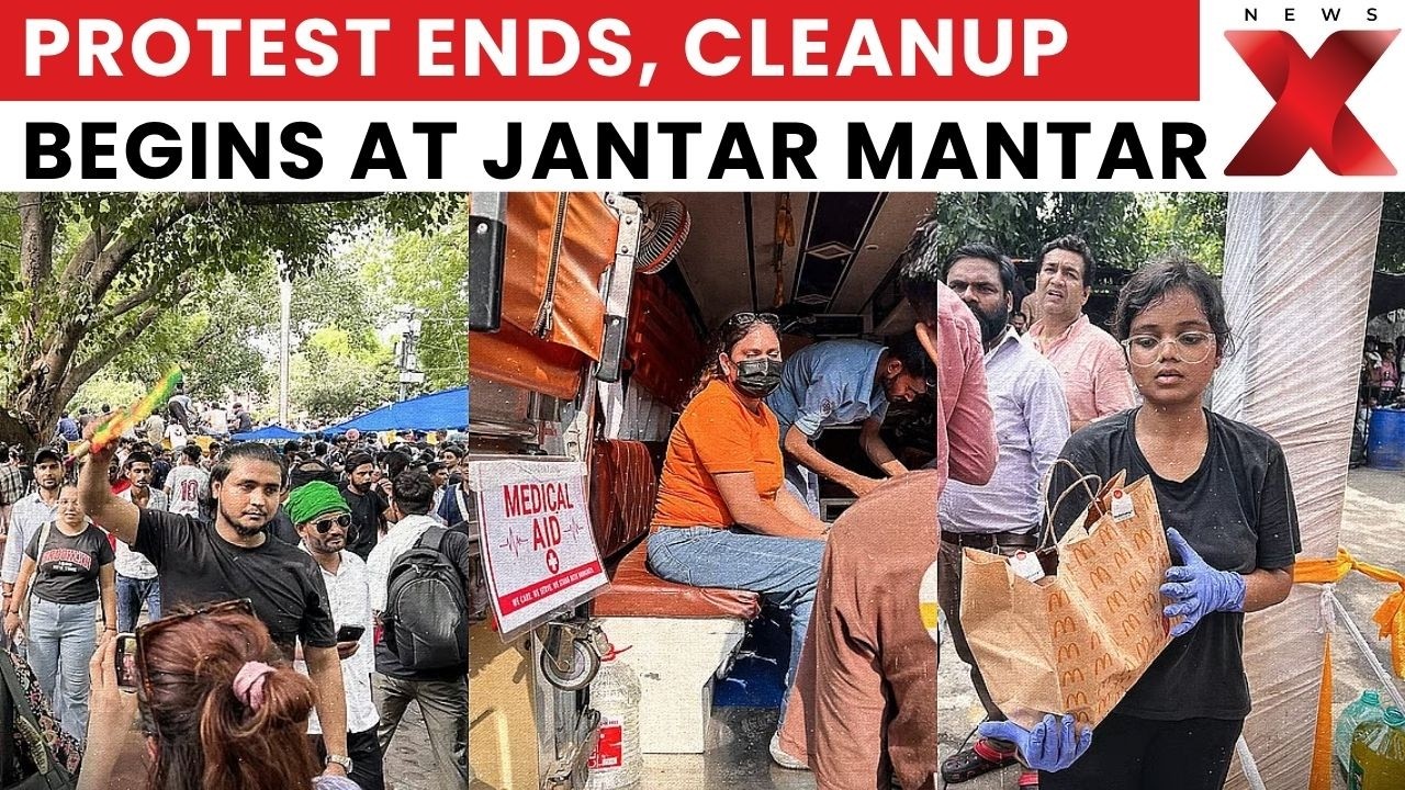 Jantar Mantar Cleared After CJP Ends Protest; Cleanup Begins Following Government Deal | NewsX