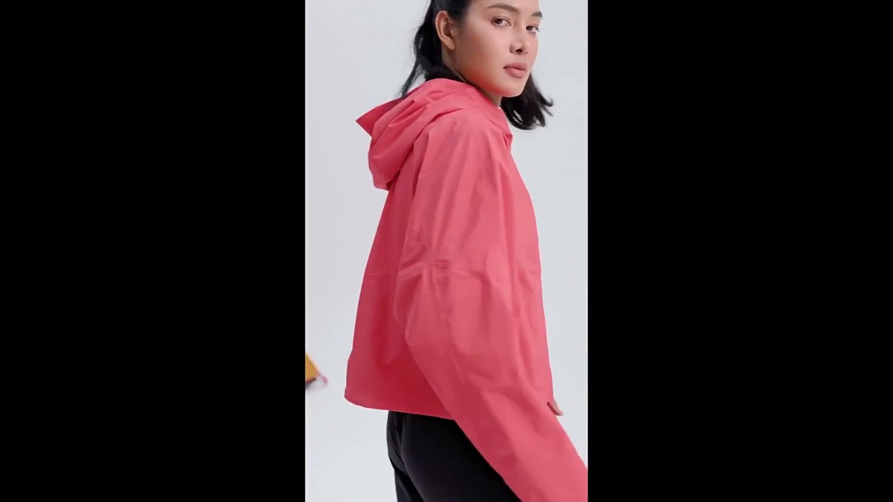 Custom women outdoor jackets Waterproof windproof breathable heat seal coat | ALLNI
