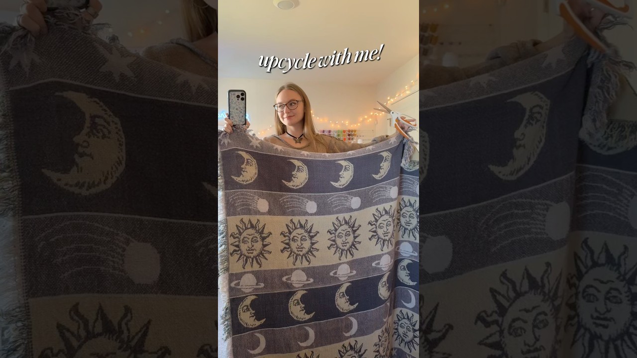 how to make a blanket sweater, how to make a sweatshirt template, & how to make a crew neckline! 🌟✨