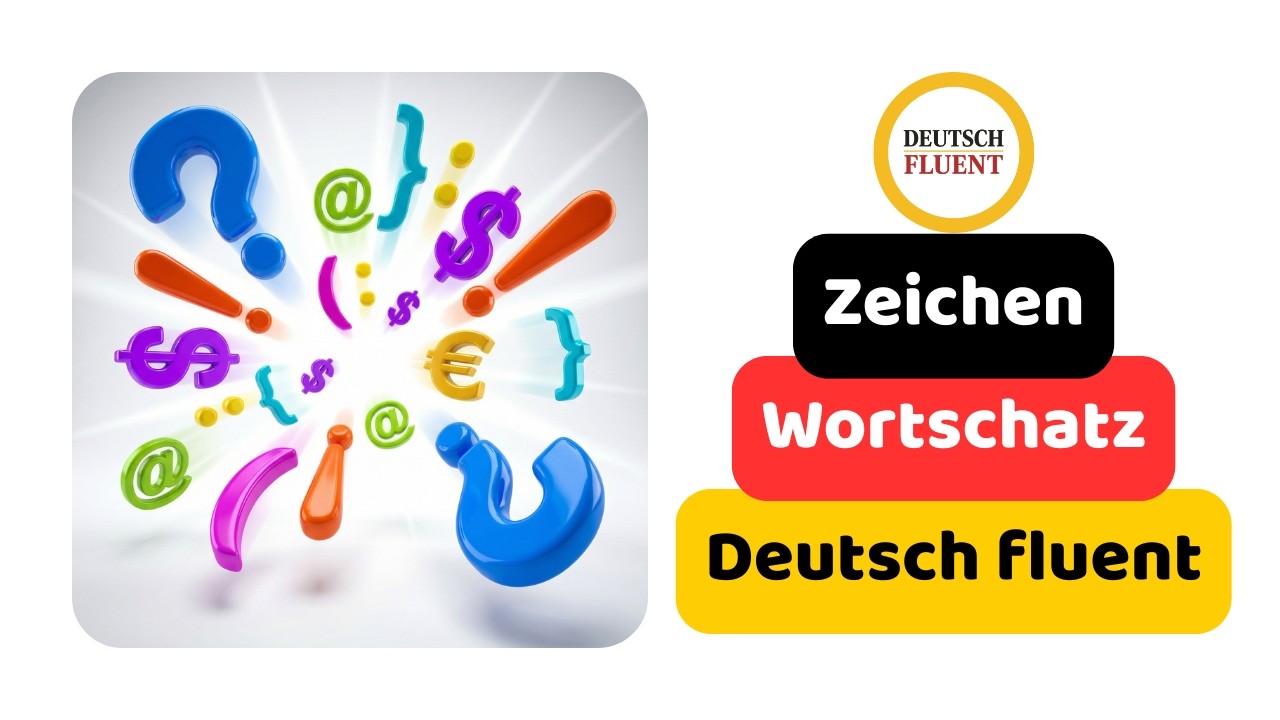 Zeichen | Satzzeichen | Deutsch Lernen | Learn German | German Punctuation Marks | Easy German A1