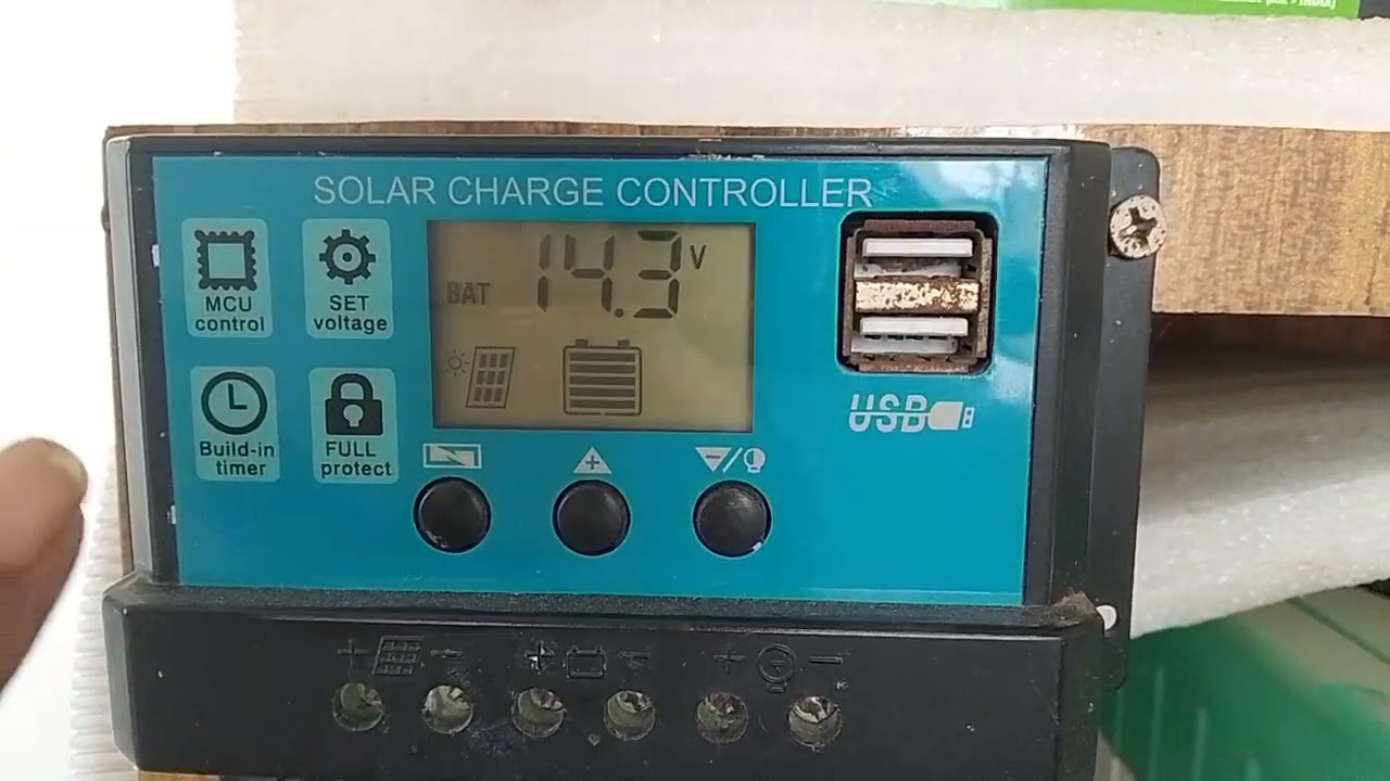 10A PWM Solar Charge Controller Programming 