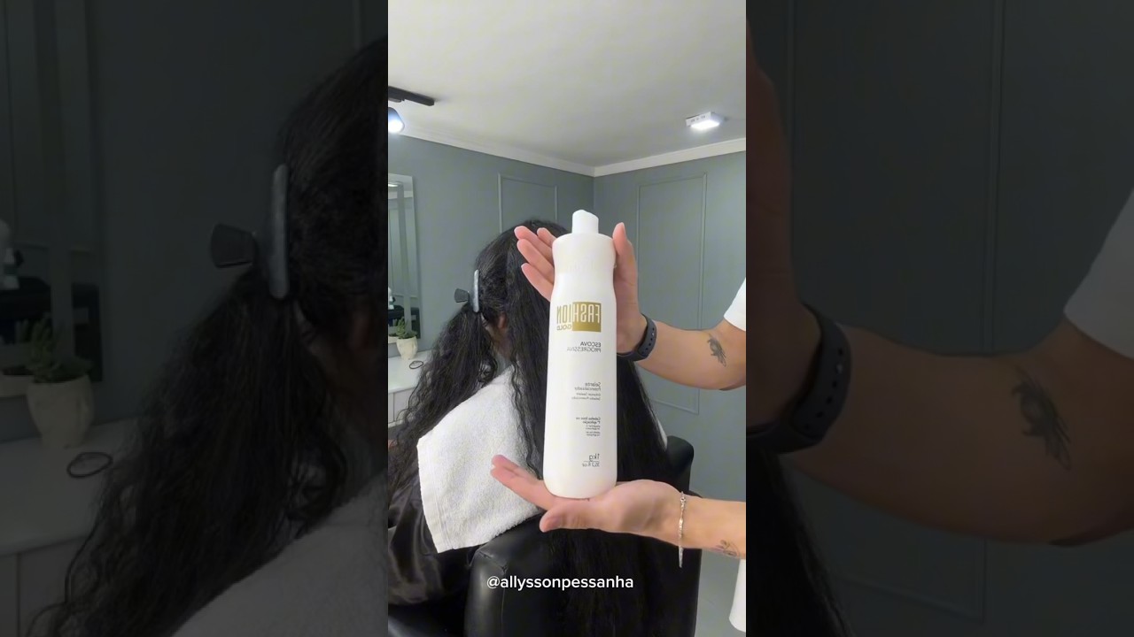 Aplicação da progressiva fashion gold