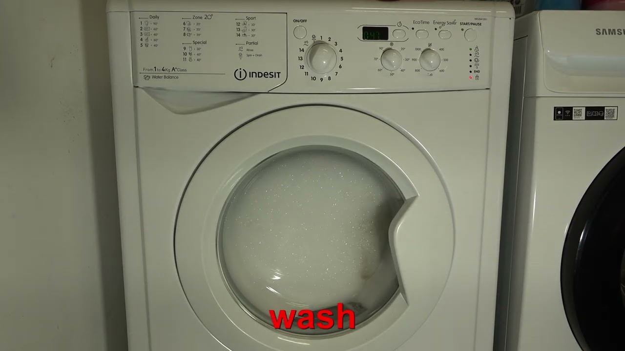 Wool 🧶 40'c / Indesit Ultra Super Slim IWUD41051 Washing machine