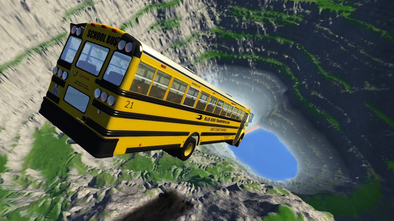 CRASH TESTING CARS OFF GIANT CLIFF! Leap Of Death! (BeamNG Drive Mods)