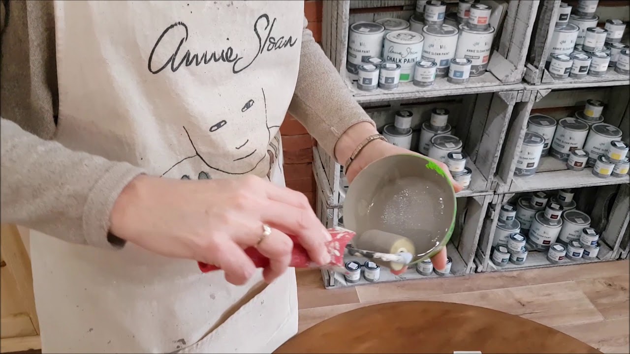 Stencilezés Annie Sloan Chalk Paint festékkel