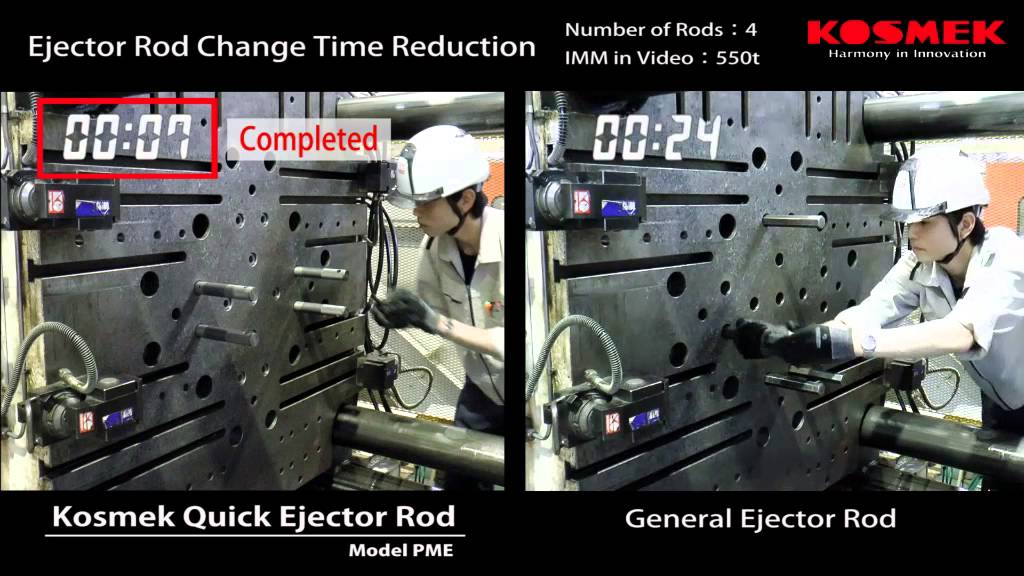 【KOSMEK】Drastic Reduction of Ejector Rod Setup Time