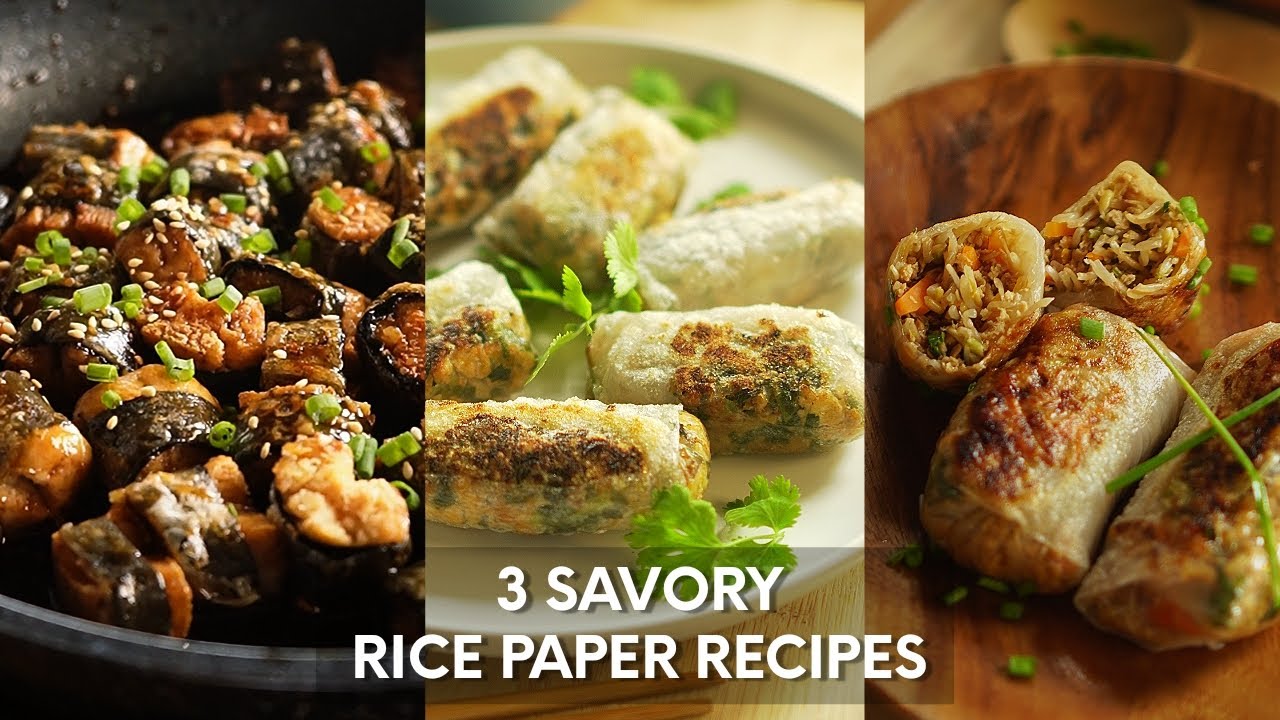 3 Savory Rice Paper Recipes | What to cook using your rice paper wrappers