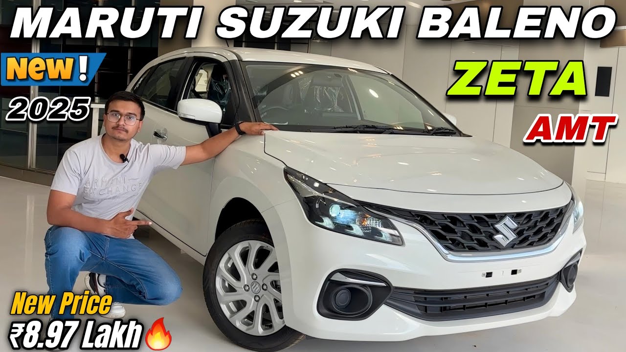 2025 New Maruti Suzuki Baleno Zeta AMT Detailed Review ✅ | Baleno Zeta New Updated Price & Features🔥