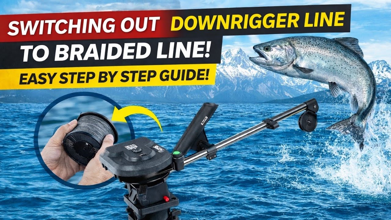 Braided Line Upgrade! How to Replace Downrigger Cable on a Scotty