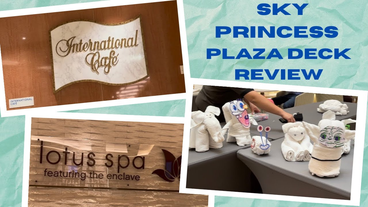 Sky Princess - Where to Eat, Drink & Relax on Plaza Deck (Deck 5)