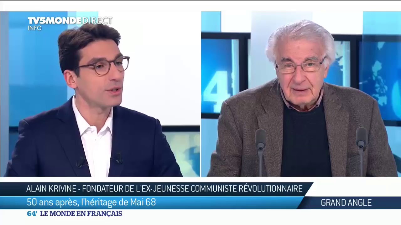 Alain Krivin : 50 ans apr&egrave;s, l'h&eacute;ritage de Mai 68