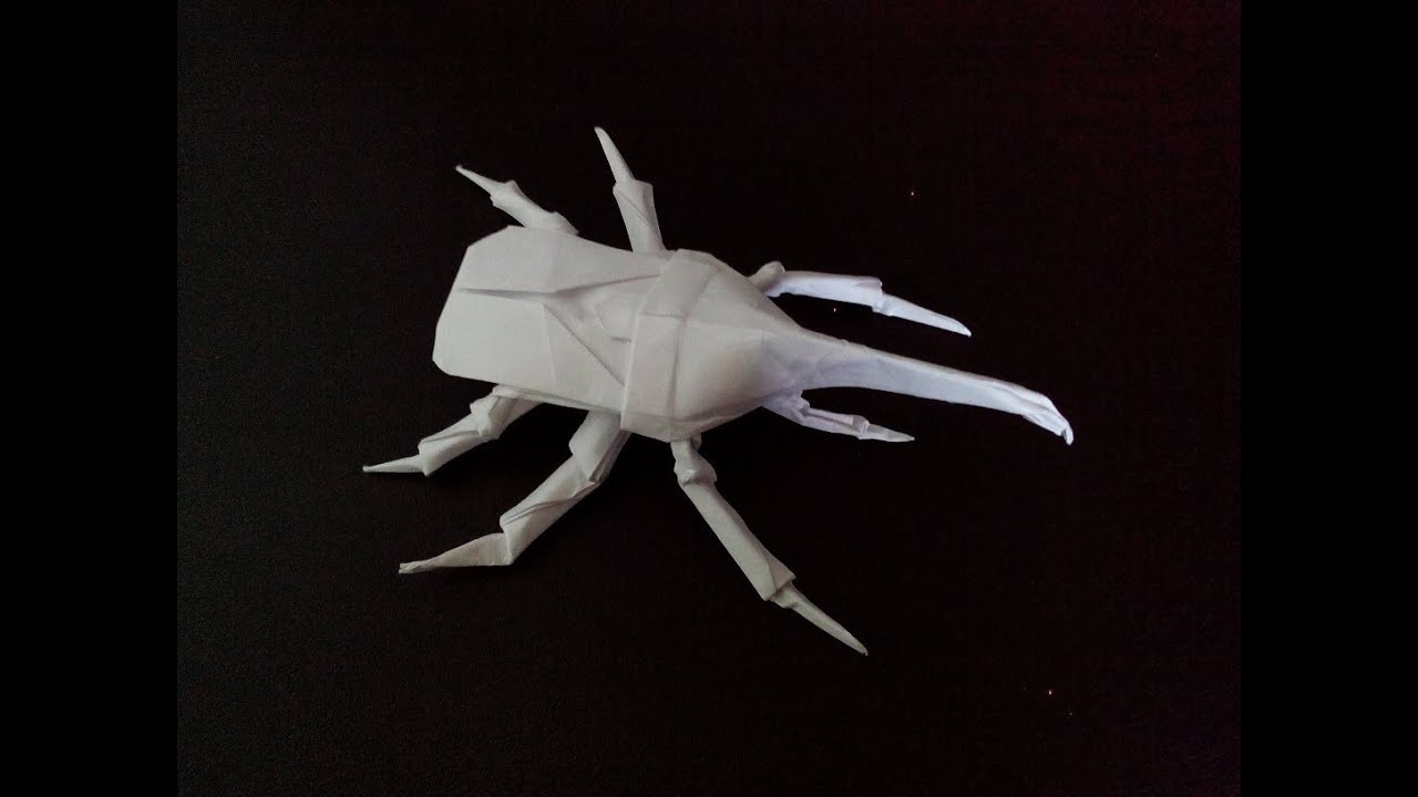 Жук Геркулес оригами (Manuel Sirgo), Hercules Beetle Origami