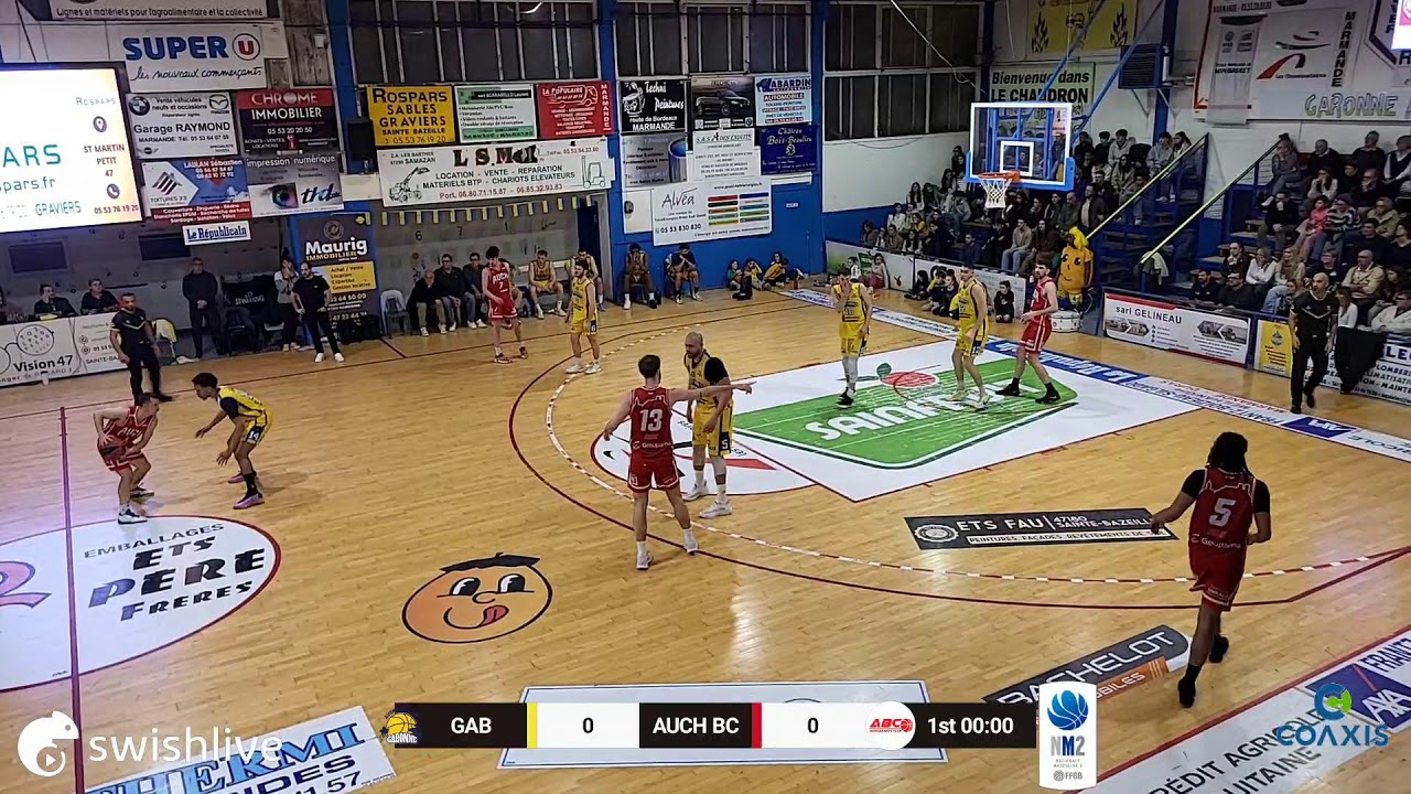 NM2: Championnat J15
GAB VS AUCH BC