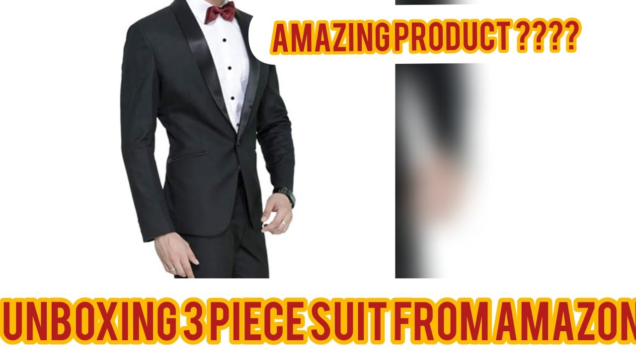 Amazon Unboxing: Slim Fit Tuxedo Suit For Men, Single-breasted Coat Pant.