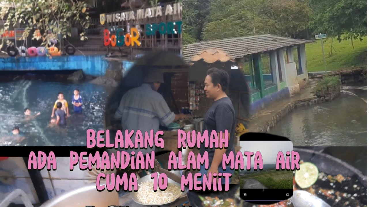 Belakang rumah ada pemandian mata air#cilengsi #suasanapedesaan #jonggol #pemandianalam #sodong 