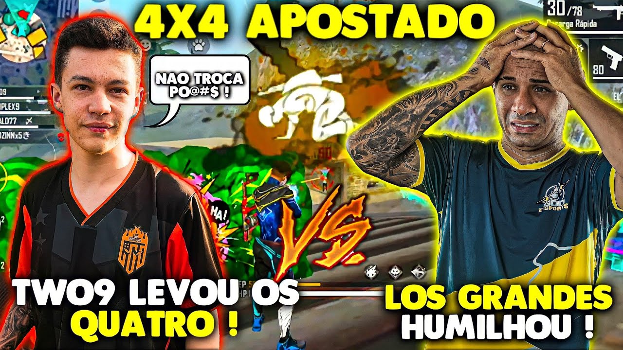LOS GRANDES VS GOD - TWO9 LEVOU OS QUATRO - 4x4 APOSTADO - MUITAS FARPAS !