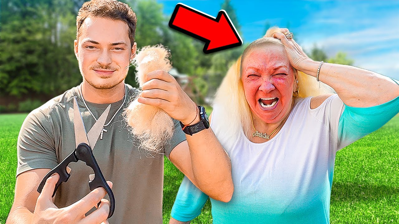 I CUT GRANDMOMS HAIR OFF!