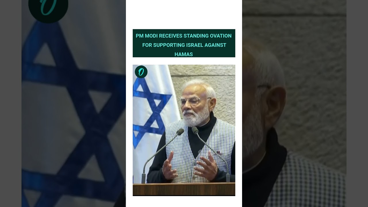 PM Narendra Modi Receives Standing Ovation for Backing Israel Against Hamas