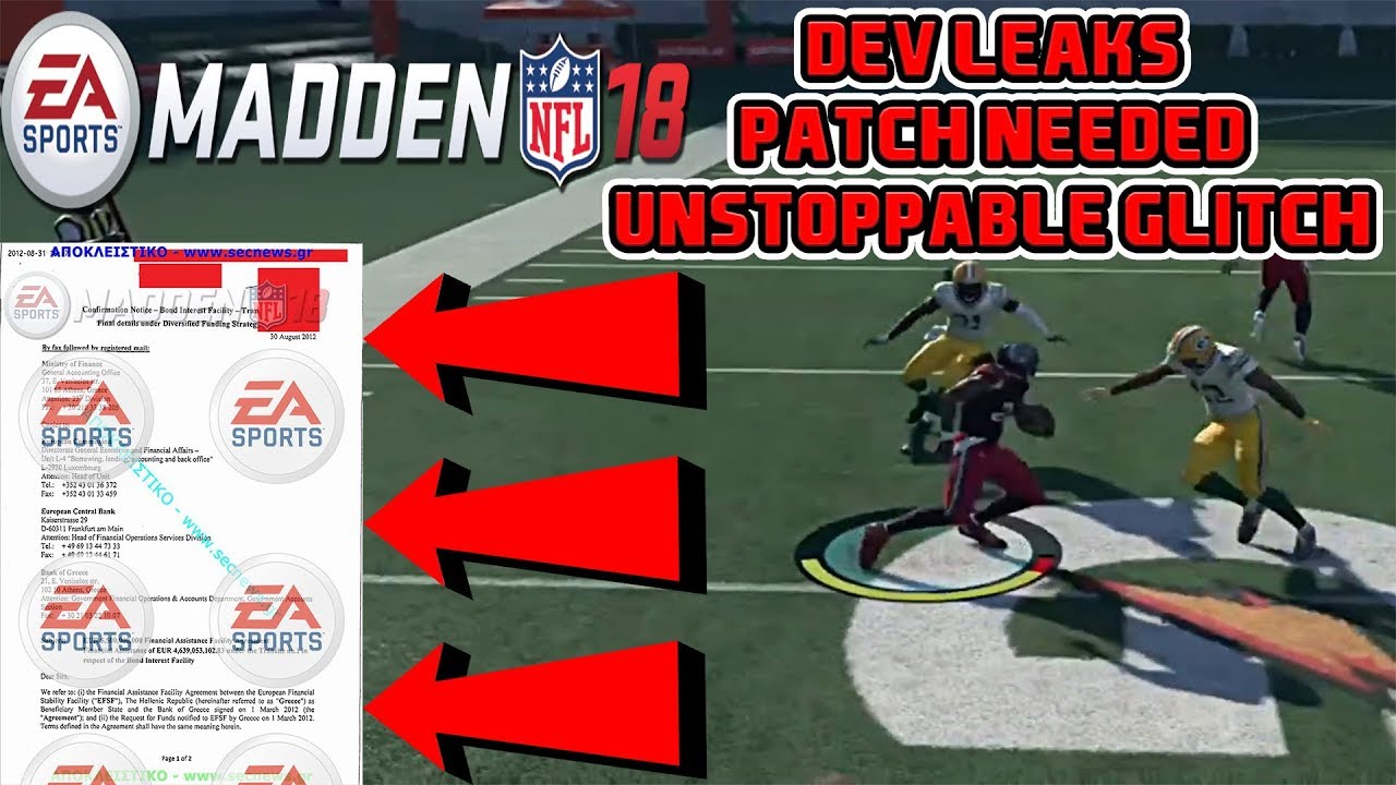 EA DEV LEAKS MORE FOOTAGE OF BROKEN GAME!!! MADDEN 18 NEEDS TO BE FIXED!!