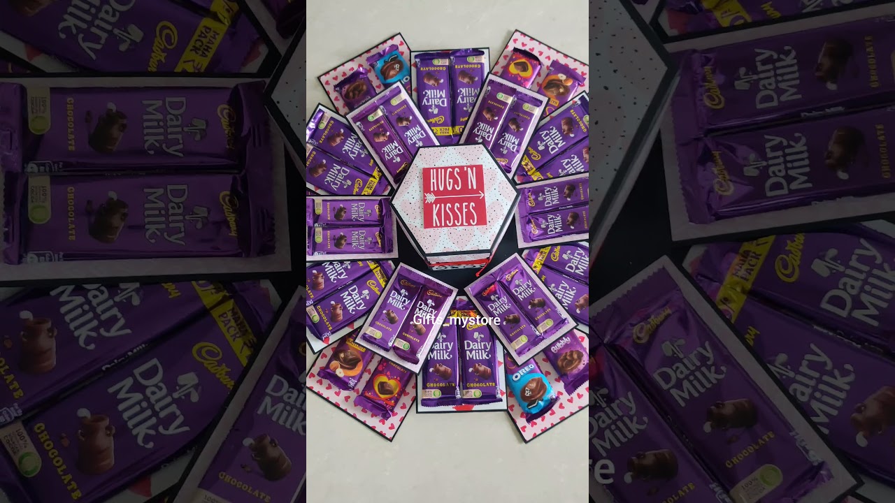 Dairy milk biggest Chocolate explosion box in birthday and love theme ❤️🥳