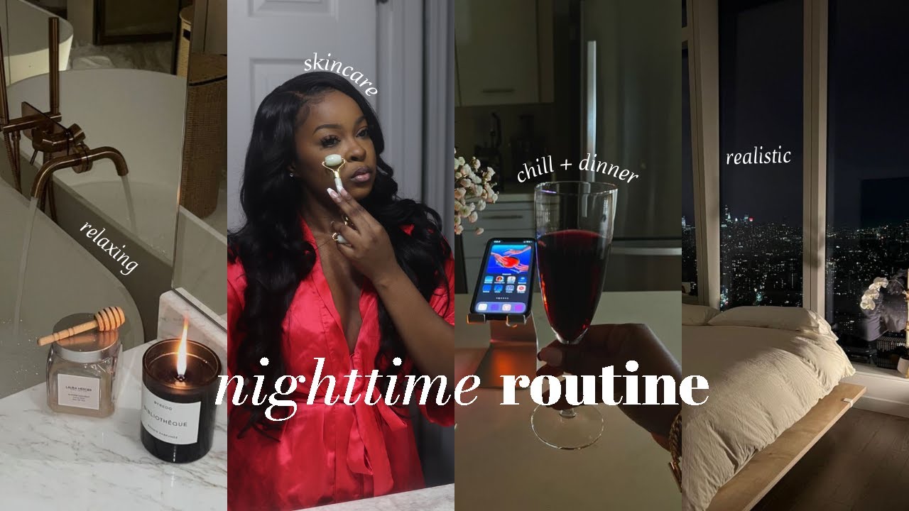RELAXING NIGHT ROUTINE | Hygiene, Cooking Dinner, Body Care, Exfoliating, Skincare etc. | PittsTwins