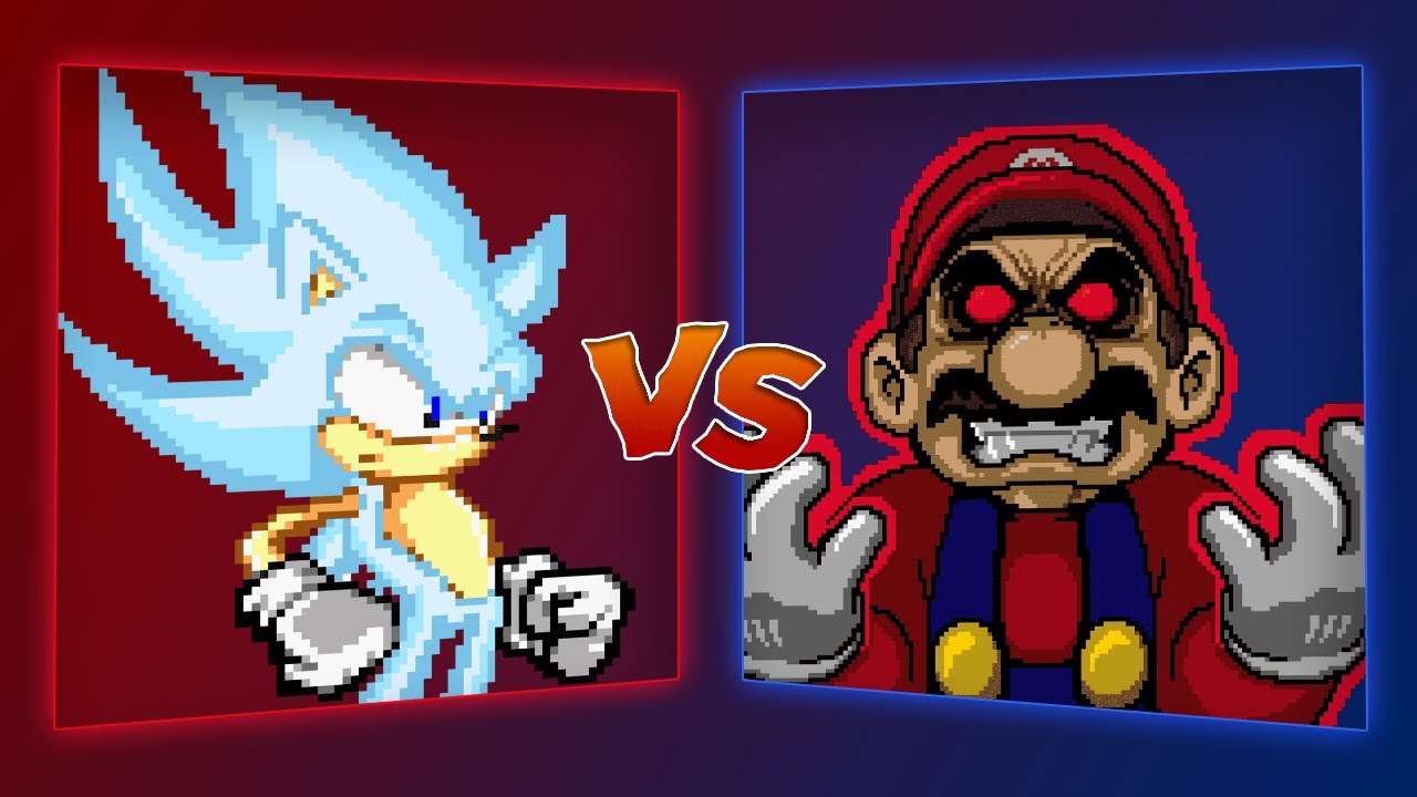 MUGEN Battle - Hyper Sonic vs Mario.EXE
