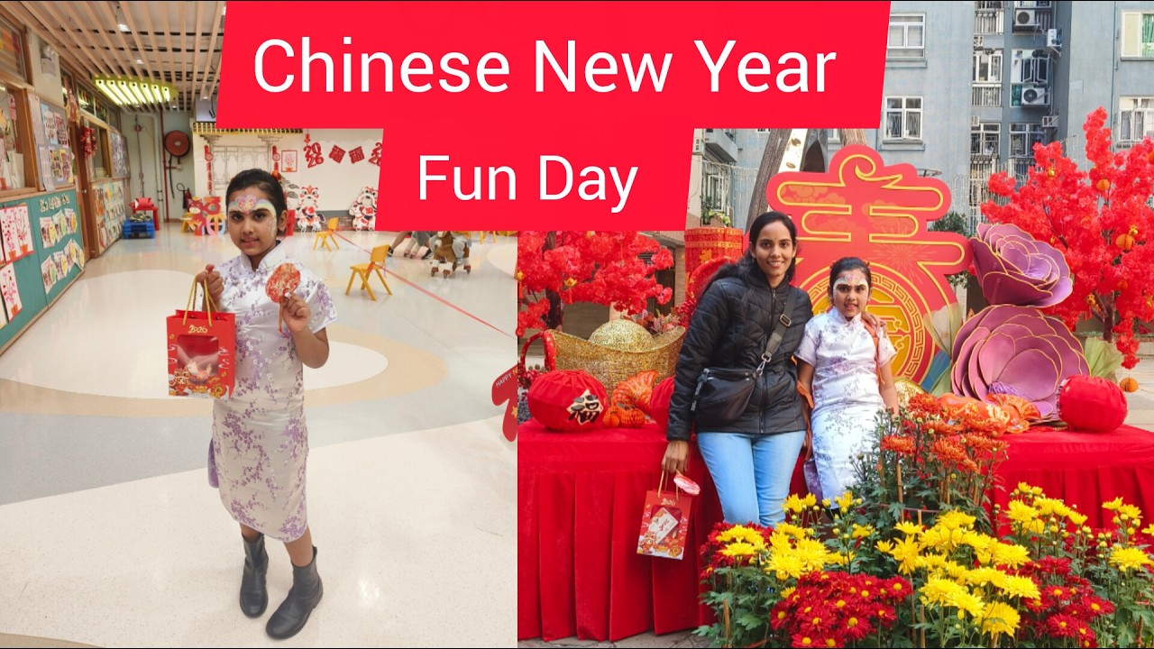 Chinese New Year Fun Day At Kindergarten School 🏫🎒🏮🧧💐#activities #facepainting #colouring #hongkong