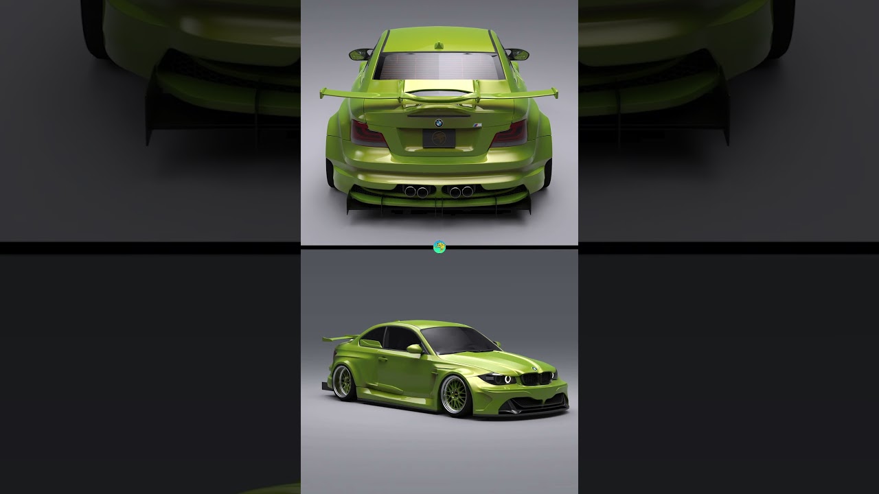 BMW 1 Coupe Custom Body Design #shorts