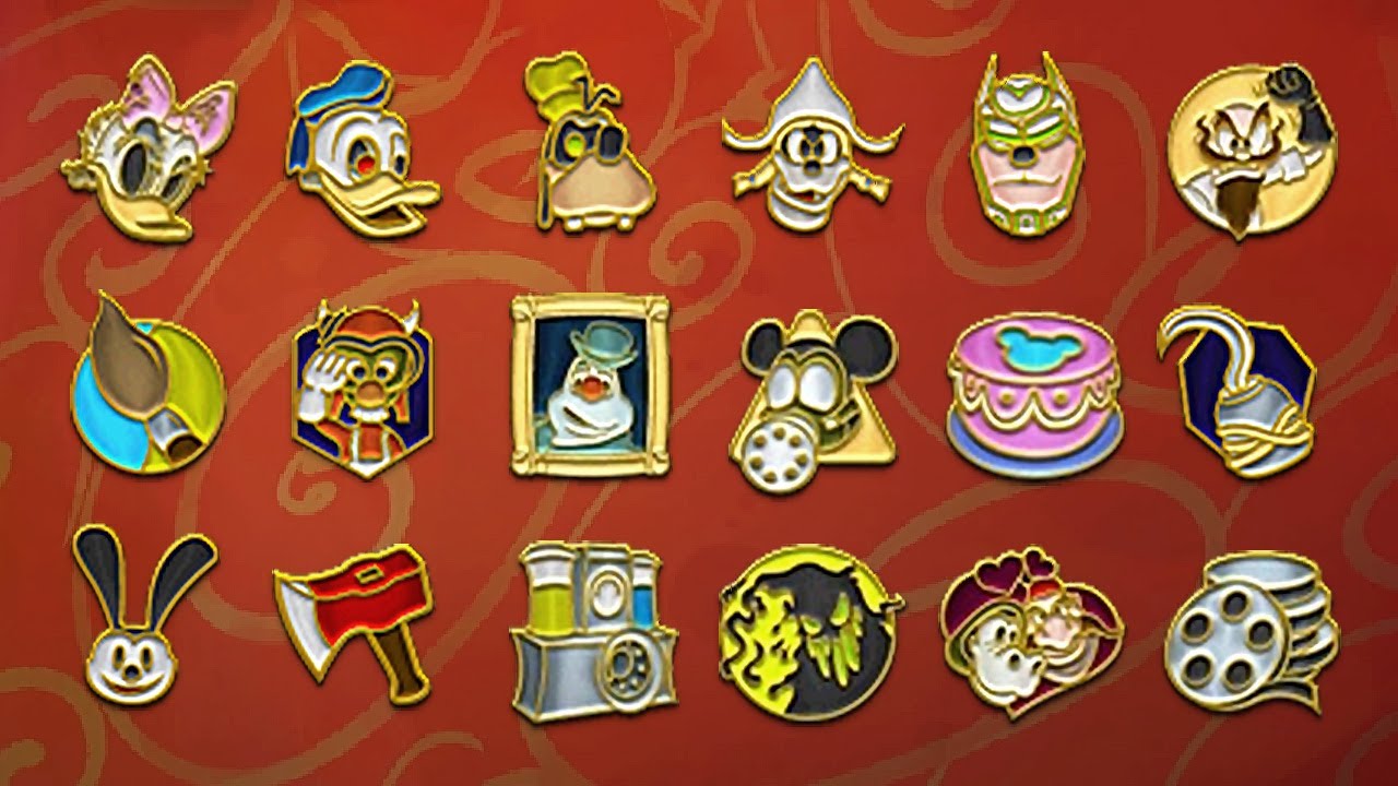 Epic Mickey Rebrushed - ALL 52 Special Pins Locations