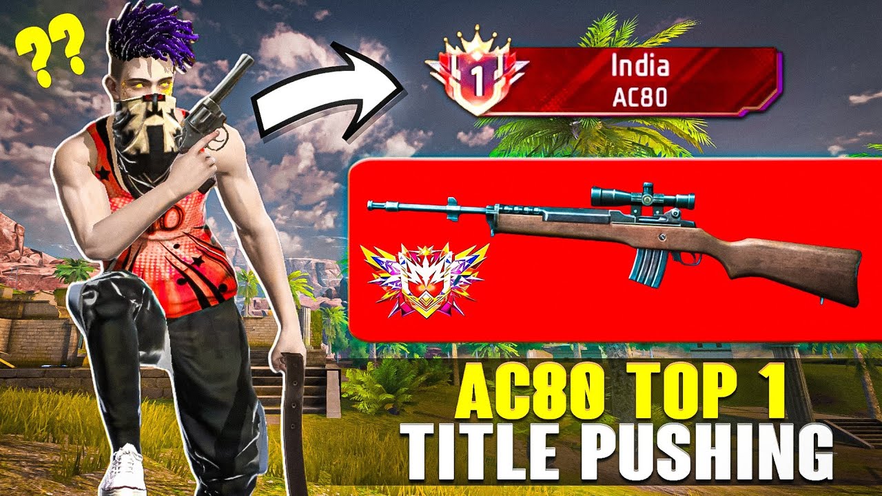 Pushing Top 1 INDIA Title in AC80 | Free Fire Solo Rank Pushing With Tips And Tricks | Ep-1