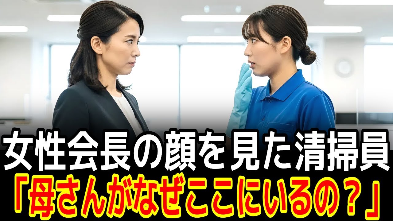 女性会長の顔を見た清掃員「母さんがなぜここにいるの？」|感動の実話|衝撃の逆転劇|人生ドラマ|