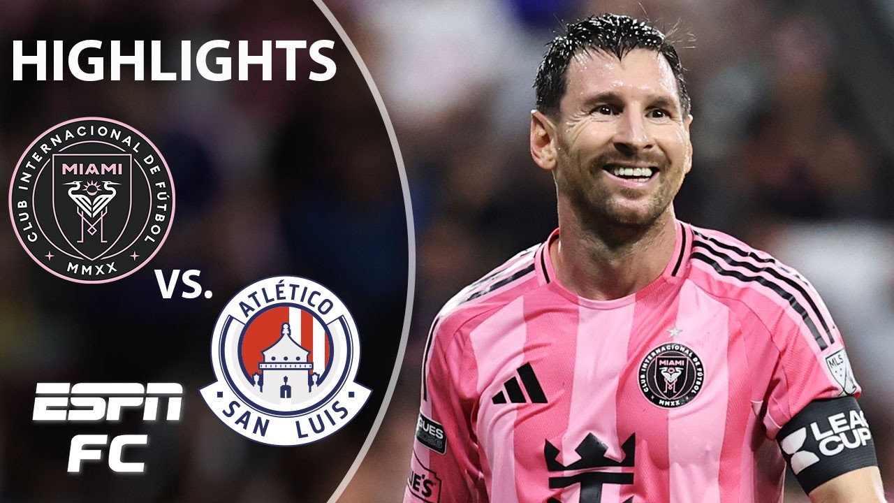 MESSI BRACE 💥 Inter Miami vs. Atletico de San Luis | Leagues Cup Highlights | ESPN FC