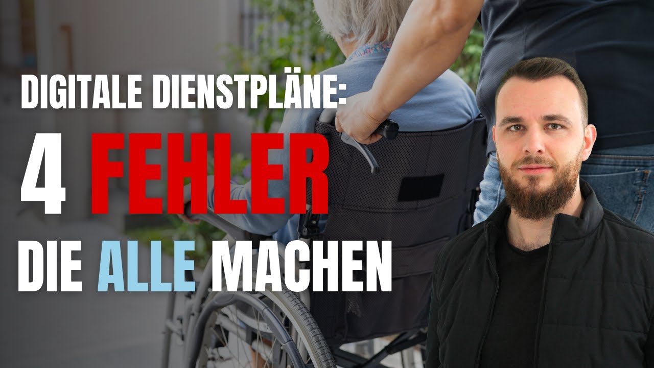 Digitale Dienstplanung in Pflegeeinrichtungen: Die 4 gr&ouml;&szlig;ten Fehler und wie du sie vermeidest