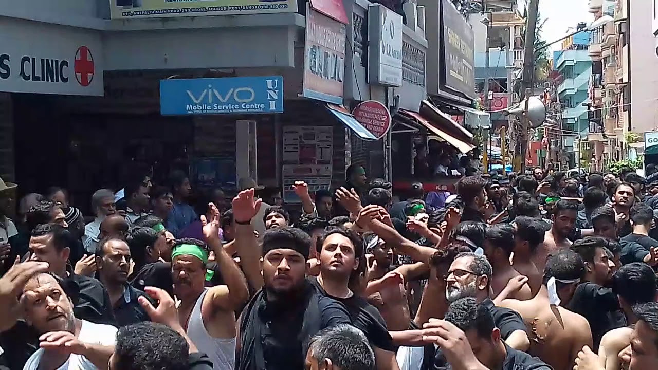 Nohakhwan Mir Mazhar Abbas On 7th moharram Bangalore 2018 Noha Abeede Beemar Shaam Ka bazaar