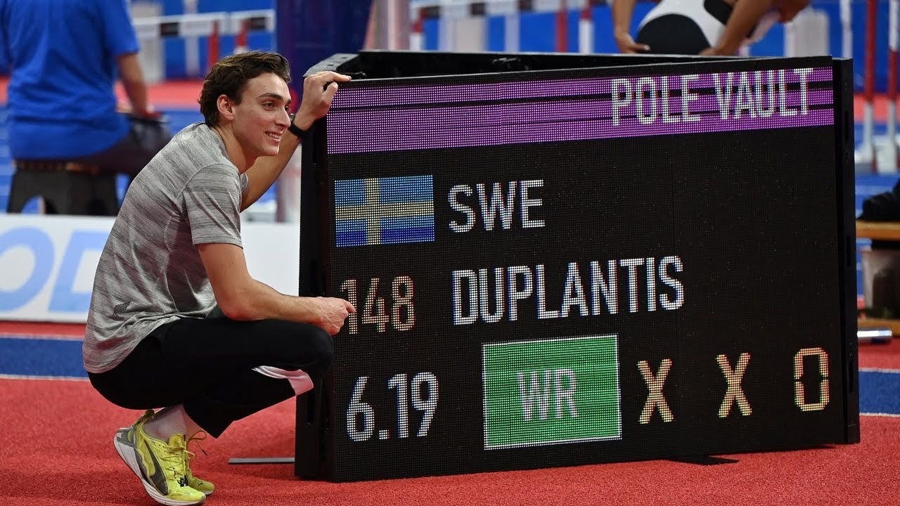 Armand Duplantis 6.19m World Record Pole Vault in Belgrade