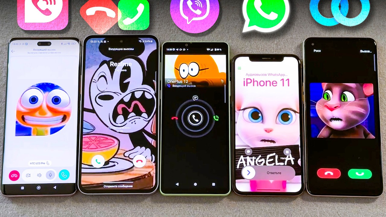 Xiaomi 13 Lite + Galaxy A55 + Sony Xperia + iPhone Xs + OPPO Reno Teleguard, Viber, WhatsApp, Twinme